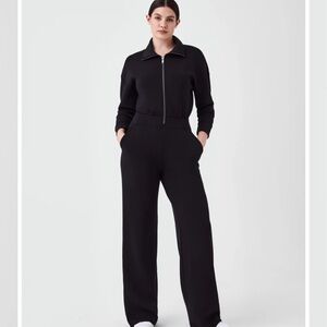 NWOT SPANX AirEssentials Long Sleeve Wide Leg Jumpsuit
